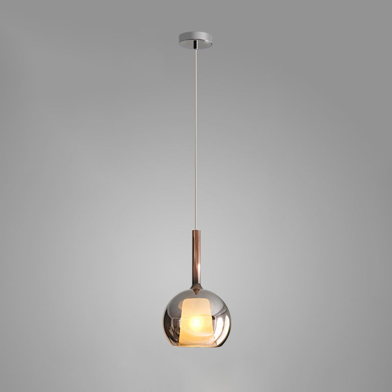 Lustra Suspension en Verre Fumé Rond - Neutralighting