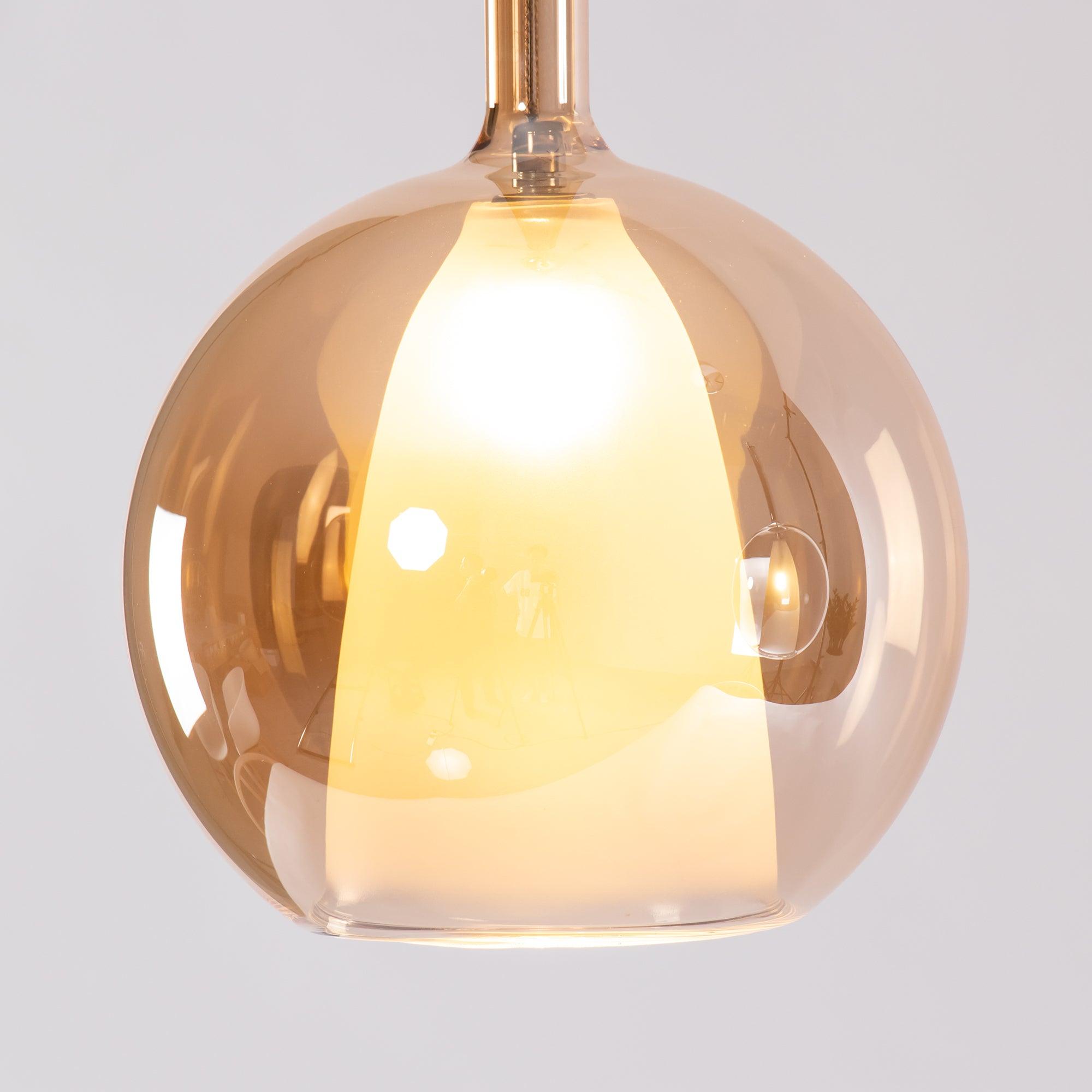 Lustra Suspension en Verre Fumé Rond - Neutralighting