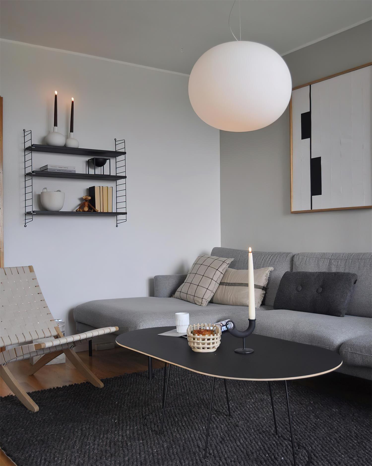 Opivio Suspension Globe Blanche - Neutralighting