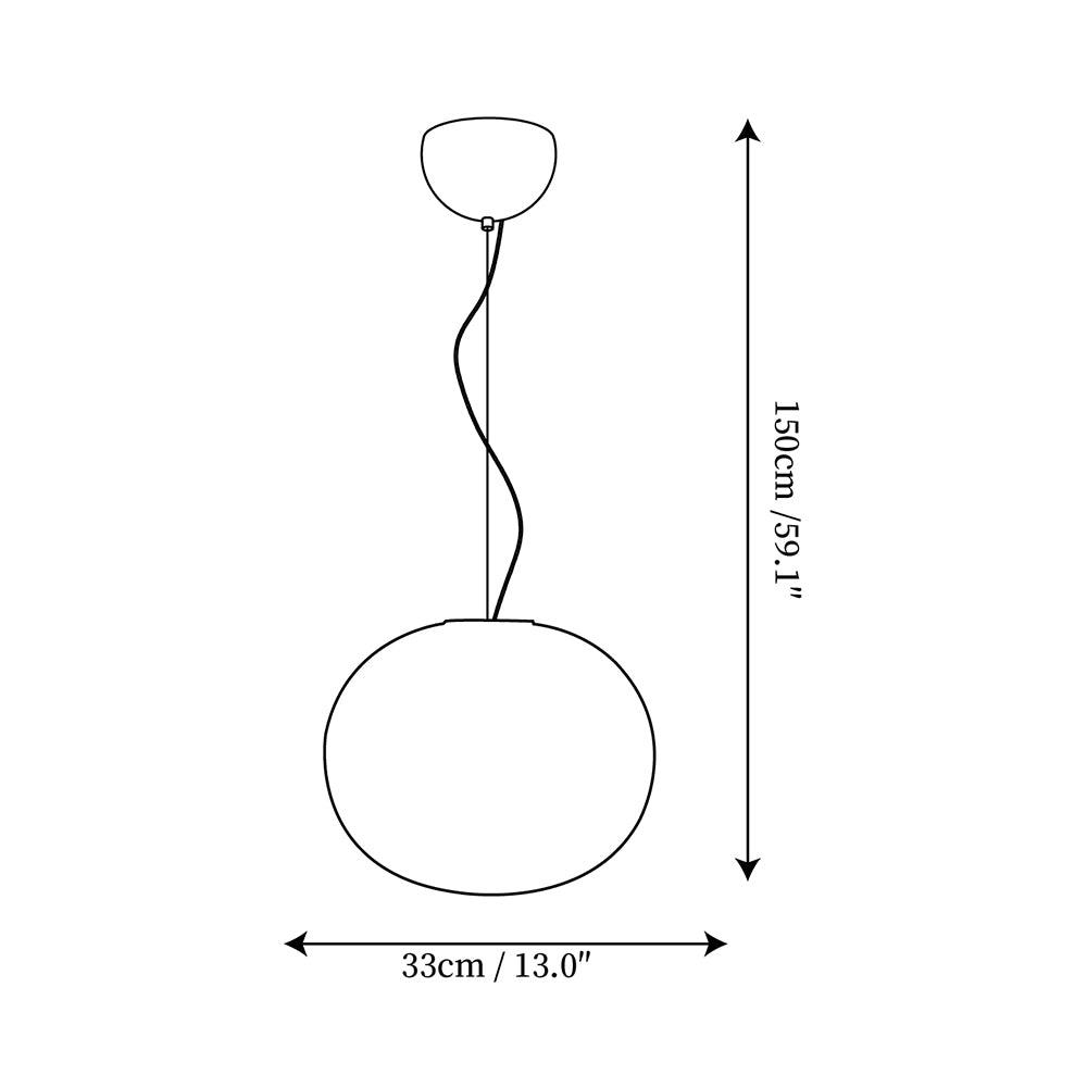 Opivio Suspension Globe Blanche - Neutralighting