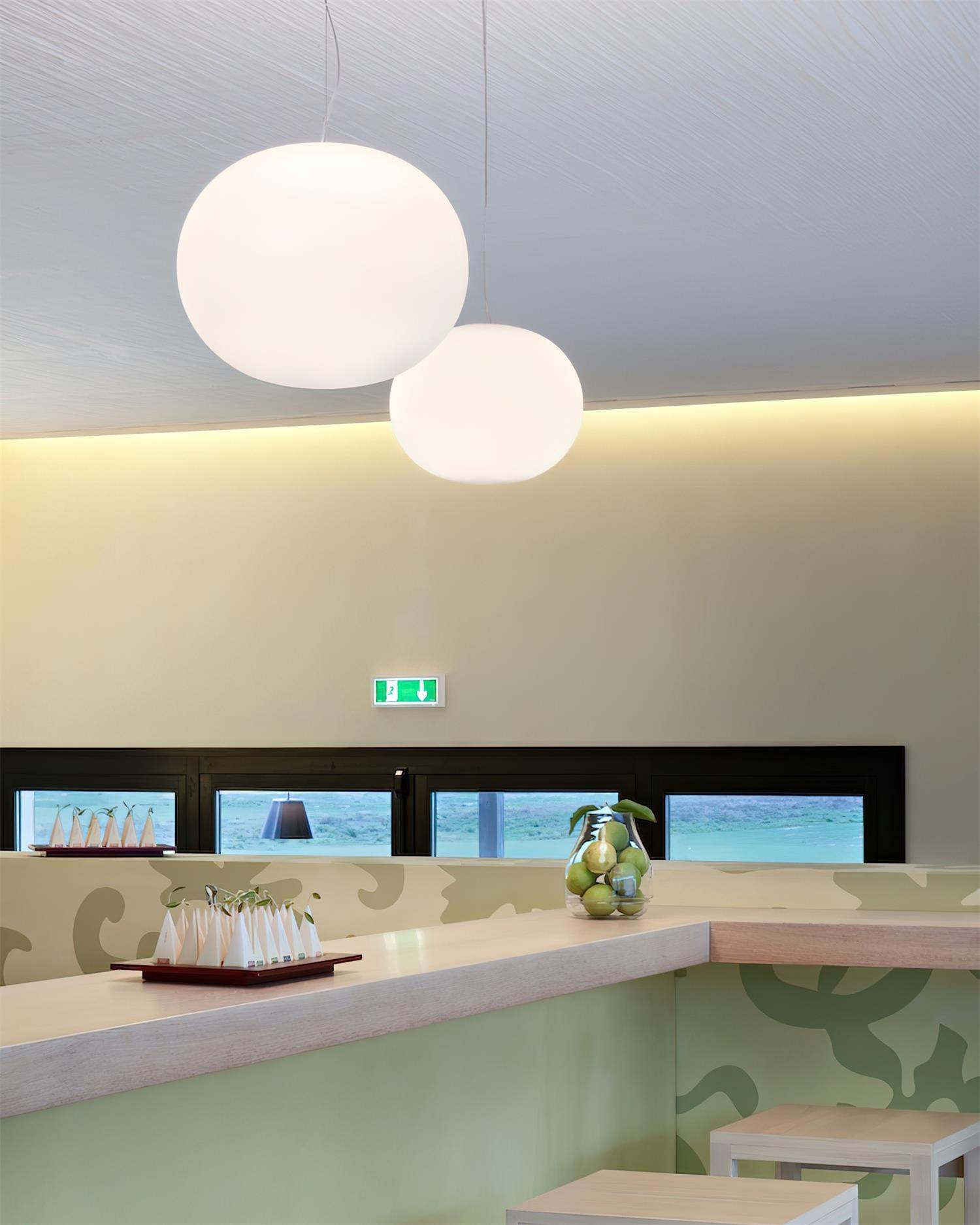Opivio Suspension Globe Blanche - Neutralighting
