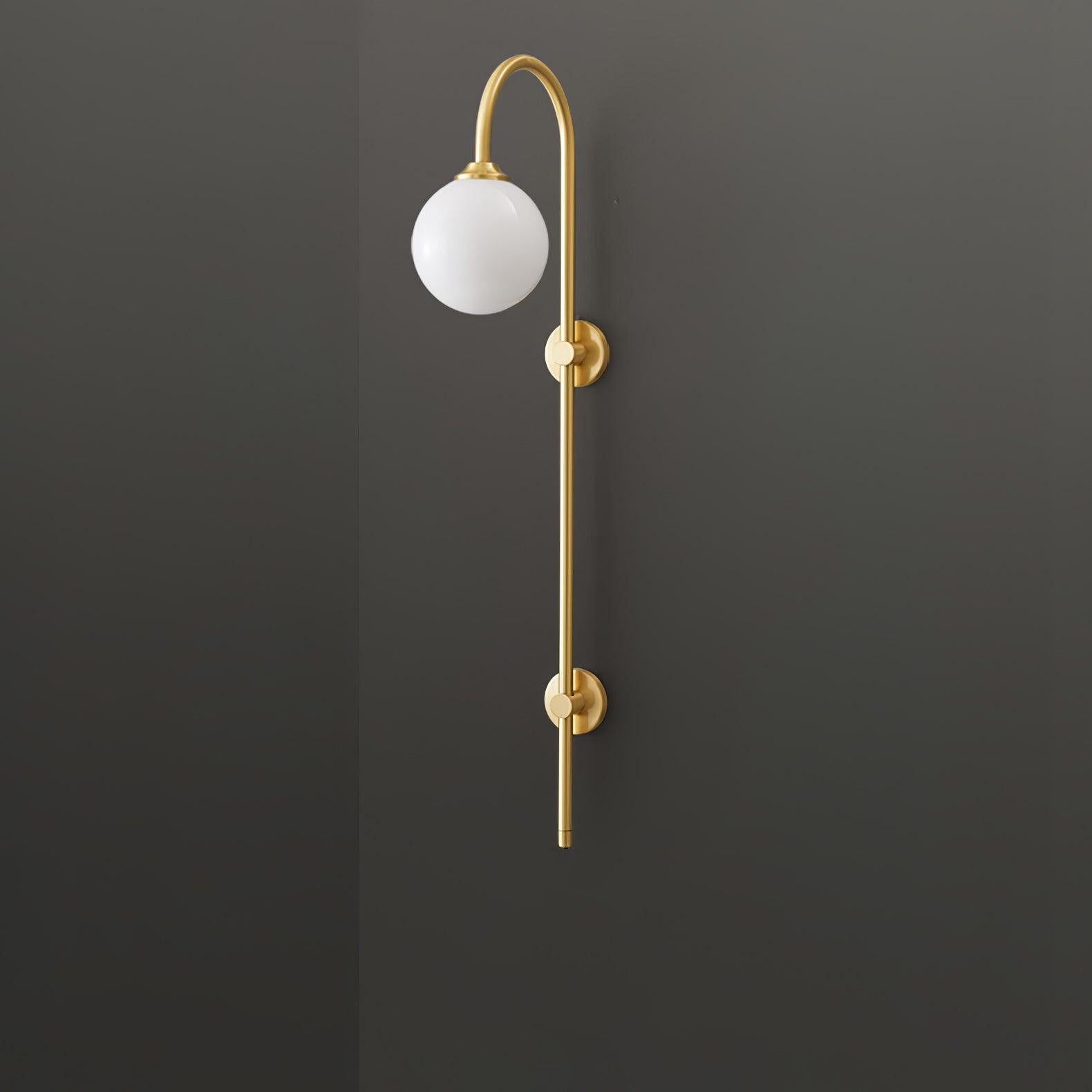 Nyvaris Applique Murale Minimaliste Laiton et Verre - Neutralighting