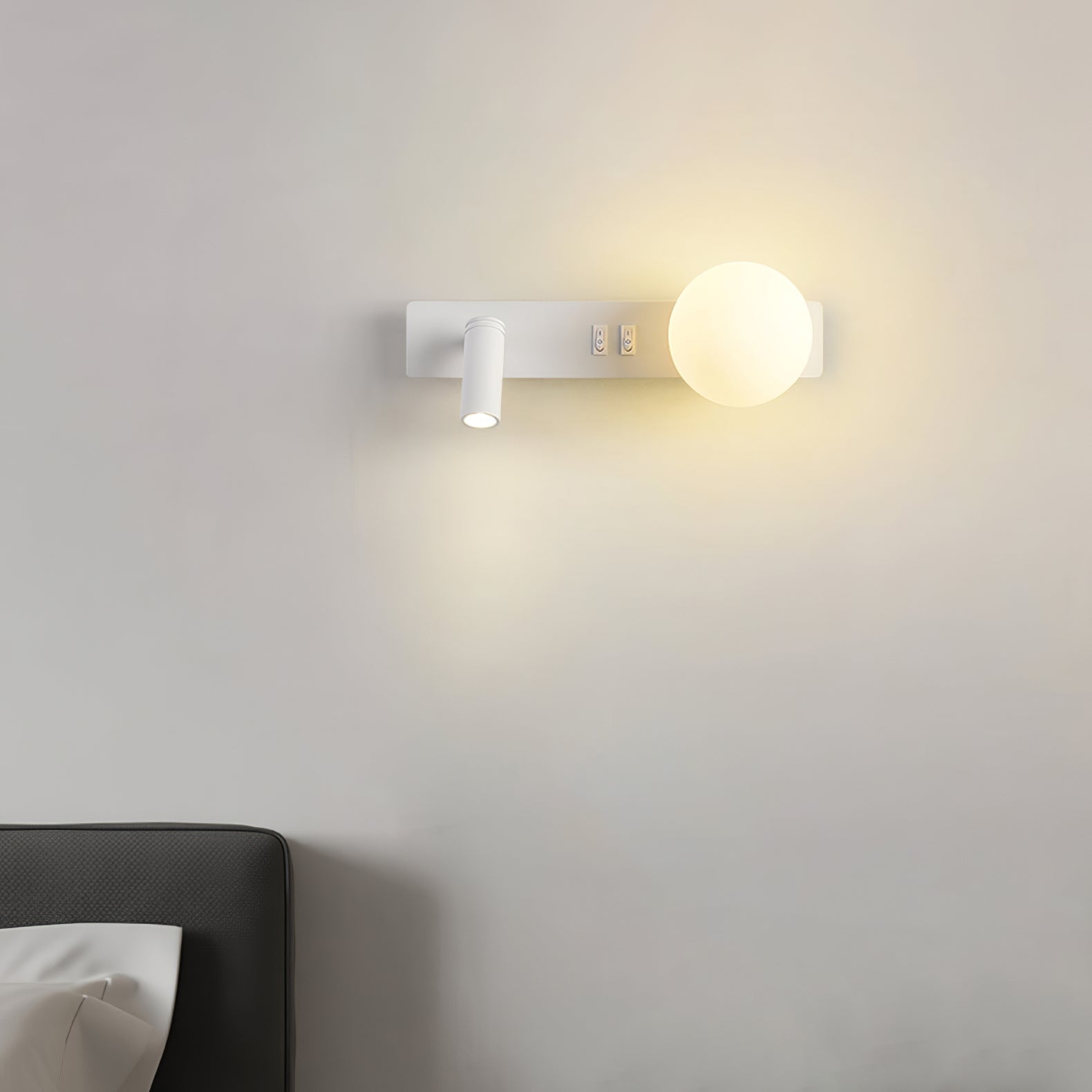 Alraeion Applique Murale en Verre Minimaliste Moderne - Neutralighting