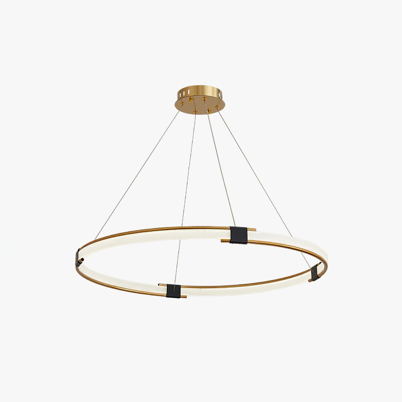 Lustra Chandelier Anneau Doré LED Halo Moderne - Neutralighting