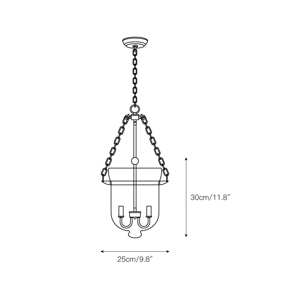 Avshaora Suspension Industrielle Vintage En Métal Et Verre - Neutralighting