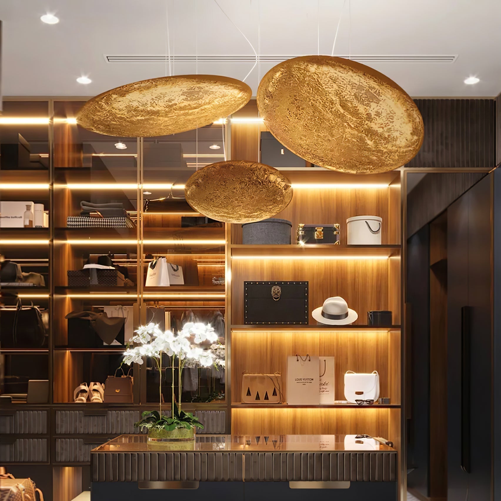Aureliance Suspension en Feuille d’Or - Neutralighting