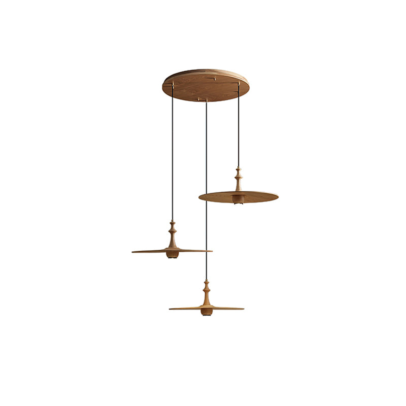 Syrinyra Suspension Sculpturale Disque Bois - Neutralighting