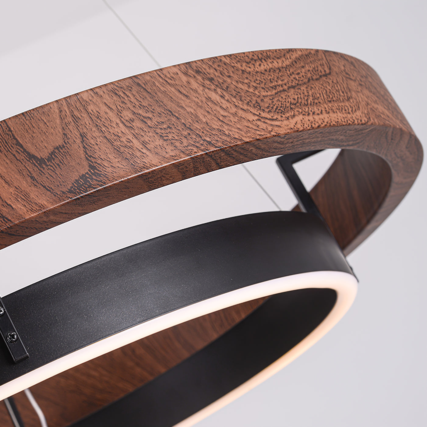 Acorn Lustre Anneau en Bois