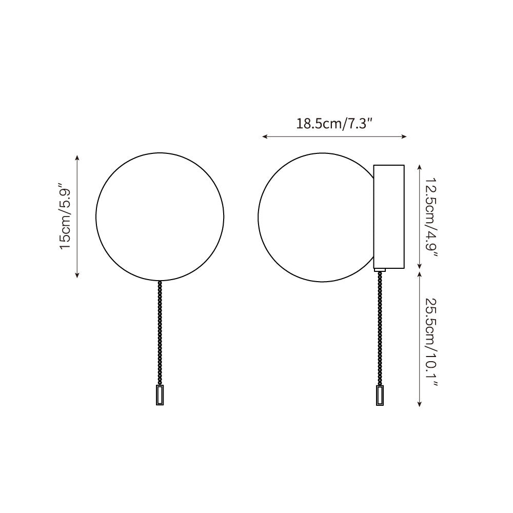 Aurlirira Applique Murale Moderne Minimaliste En Métal Et Verre - Neutralighting