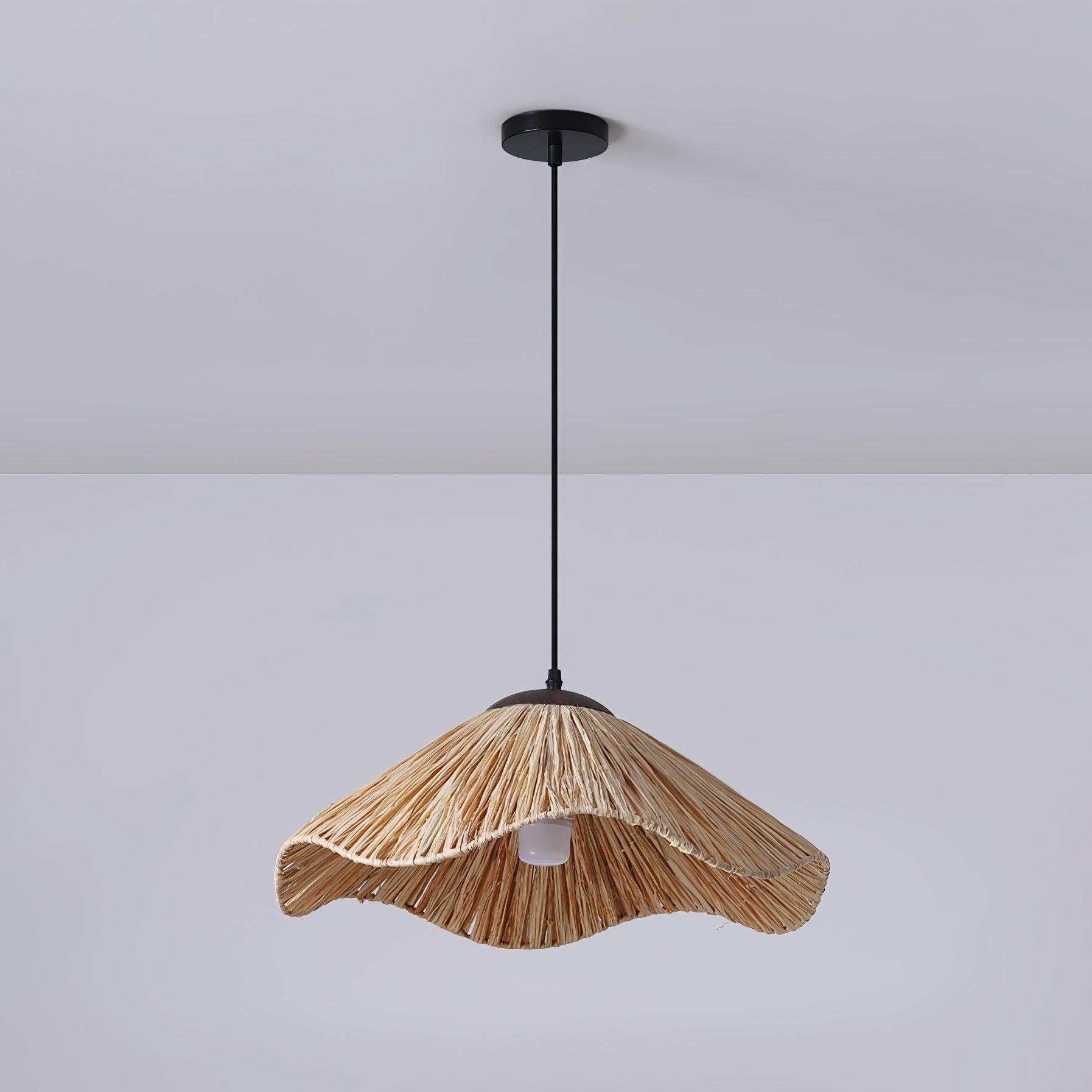 Firan Lampe suspendue bohème en paille - Neutralighting