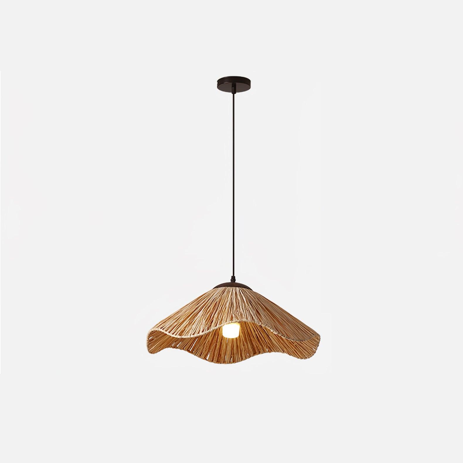 Firan Lampe suspendue bohème en paille - Neutralighting