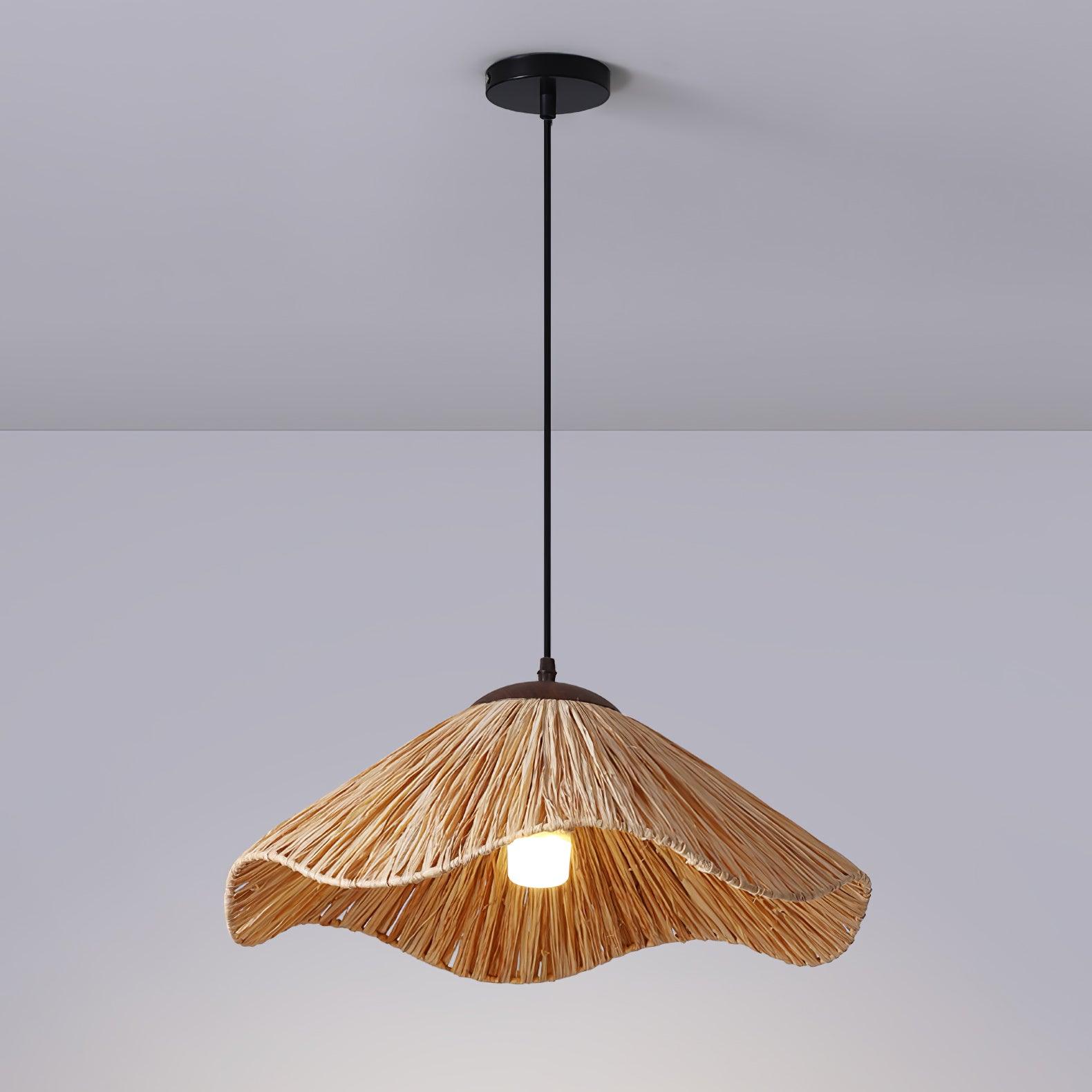 Firan Lampe suspendue bohème en paille - Neutralighting