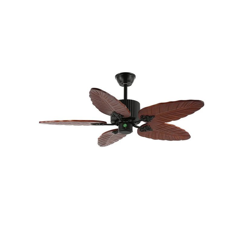 Ventilateur de Plafond Alistair Pales Bois, gros plan sur l'abat-jour en verre