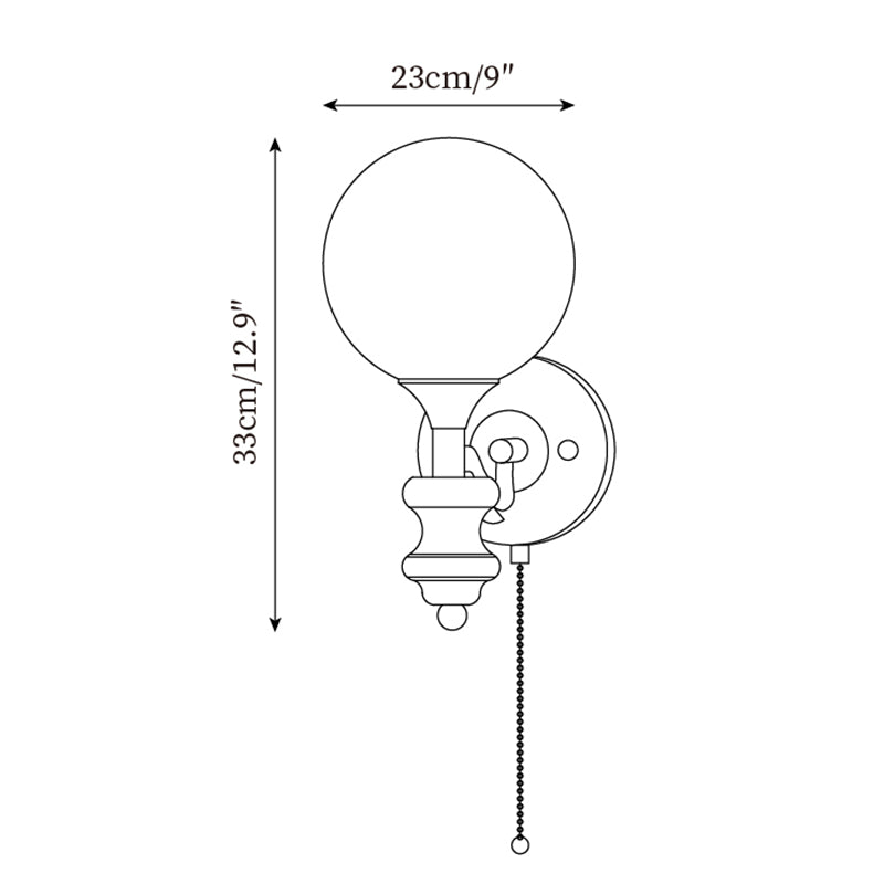 Duvin Applique Murale Vintage en Verre Givré - Neutralighting
