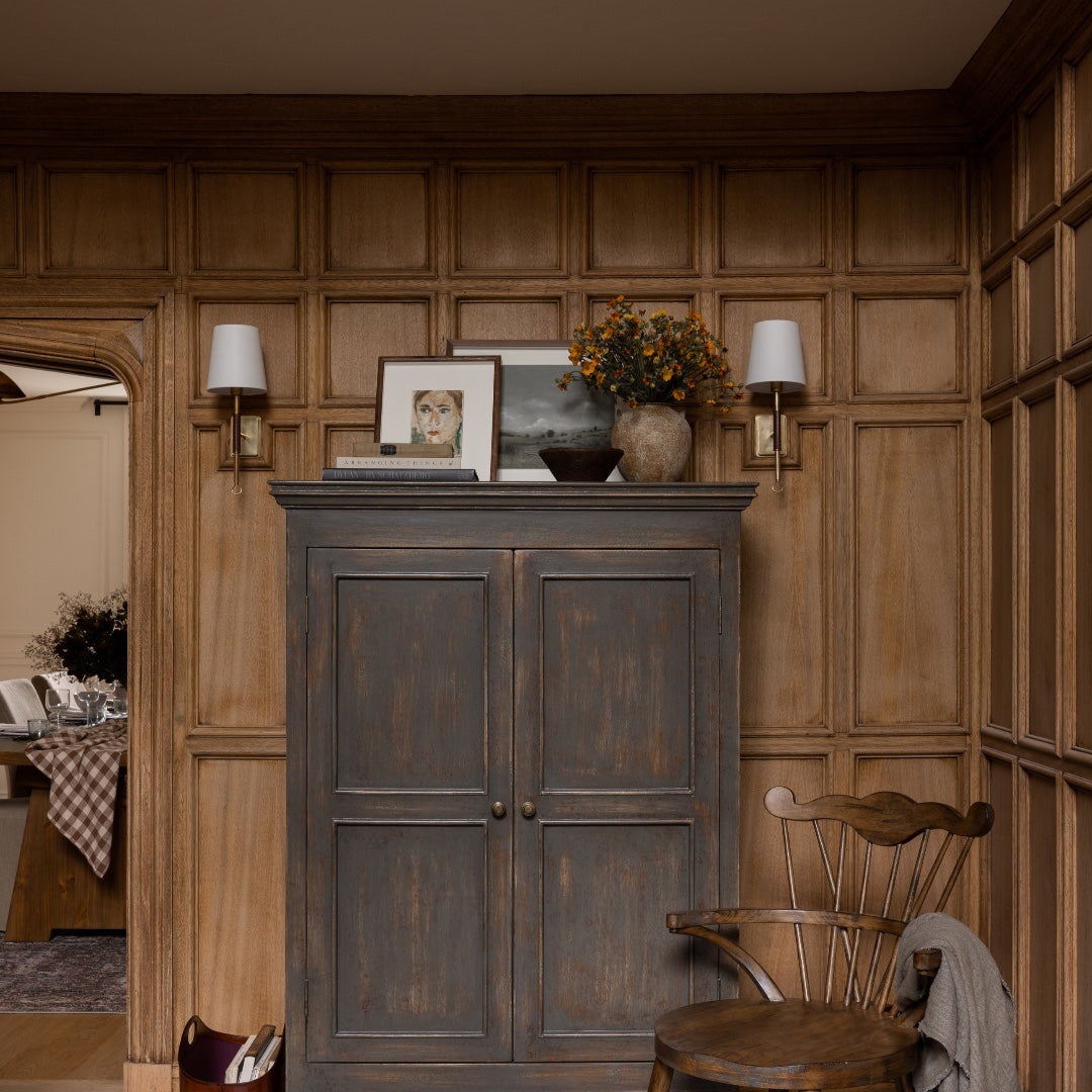 Osilan VApplique Murale Vintage En Tissu Et Laiton à Queue Décalée - Neutralighting