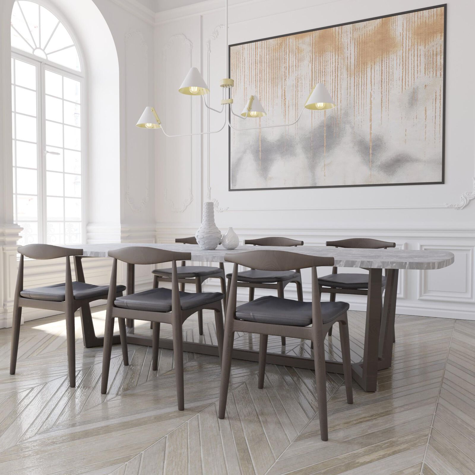 Cucarara Chandelier Métal Noir Industriel Vintage Isle - Neutralighting