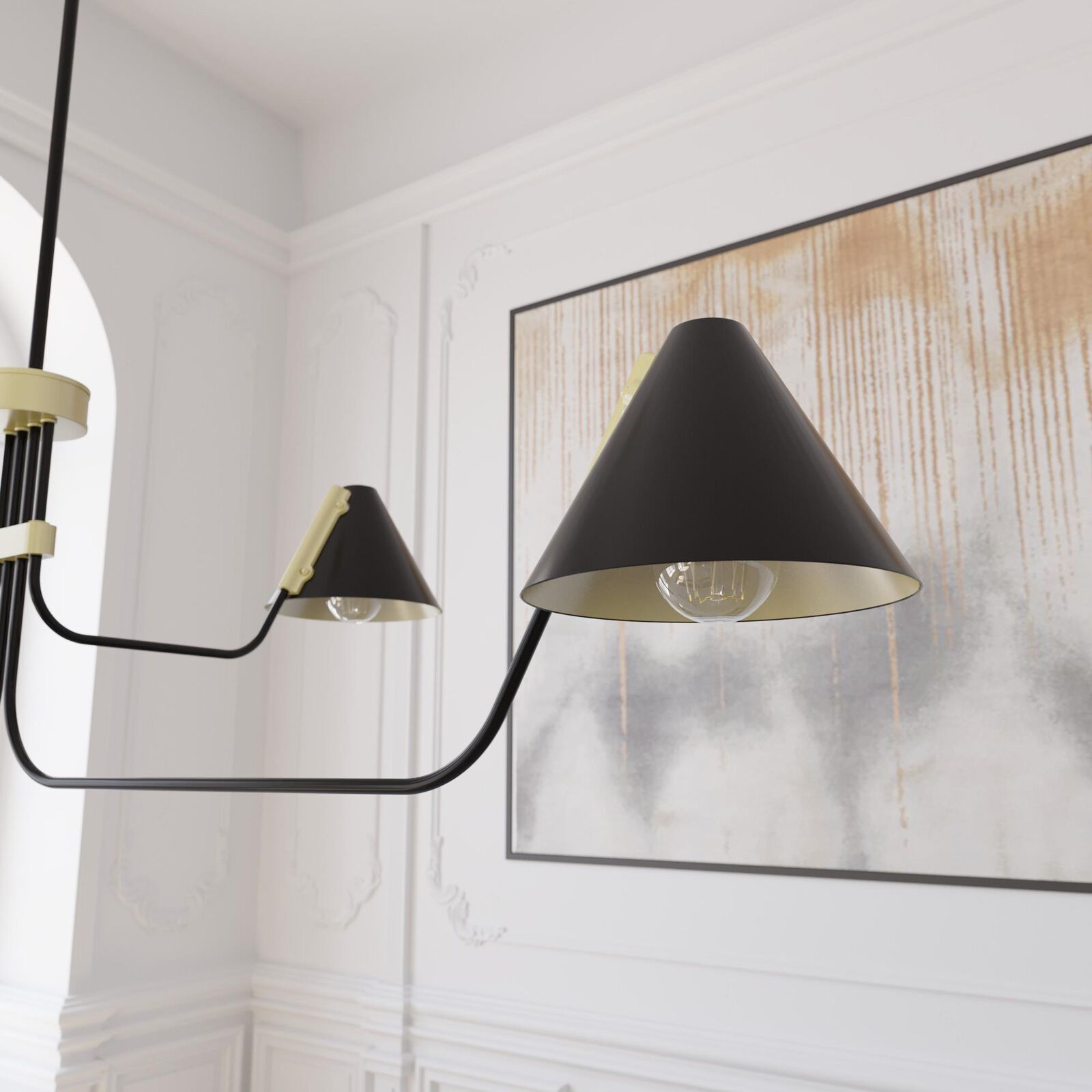 Cucarara Chandelier Métal Noir Industriel Vintage Isle - Neutralighting
