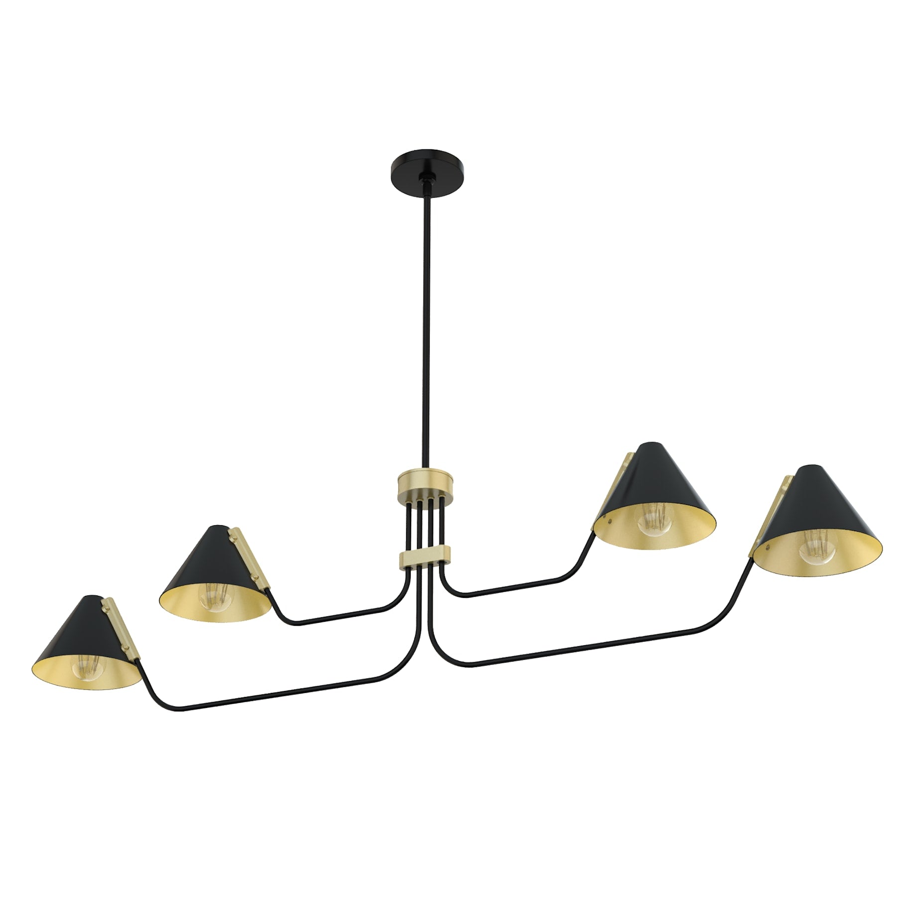 Cucarara Chandelier Métal Noir Industriel Vintage Isle - Neutralighting