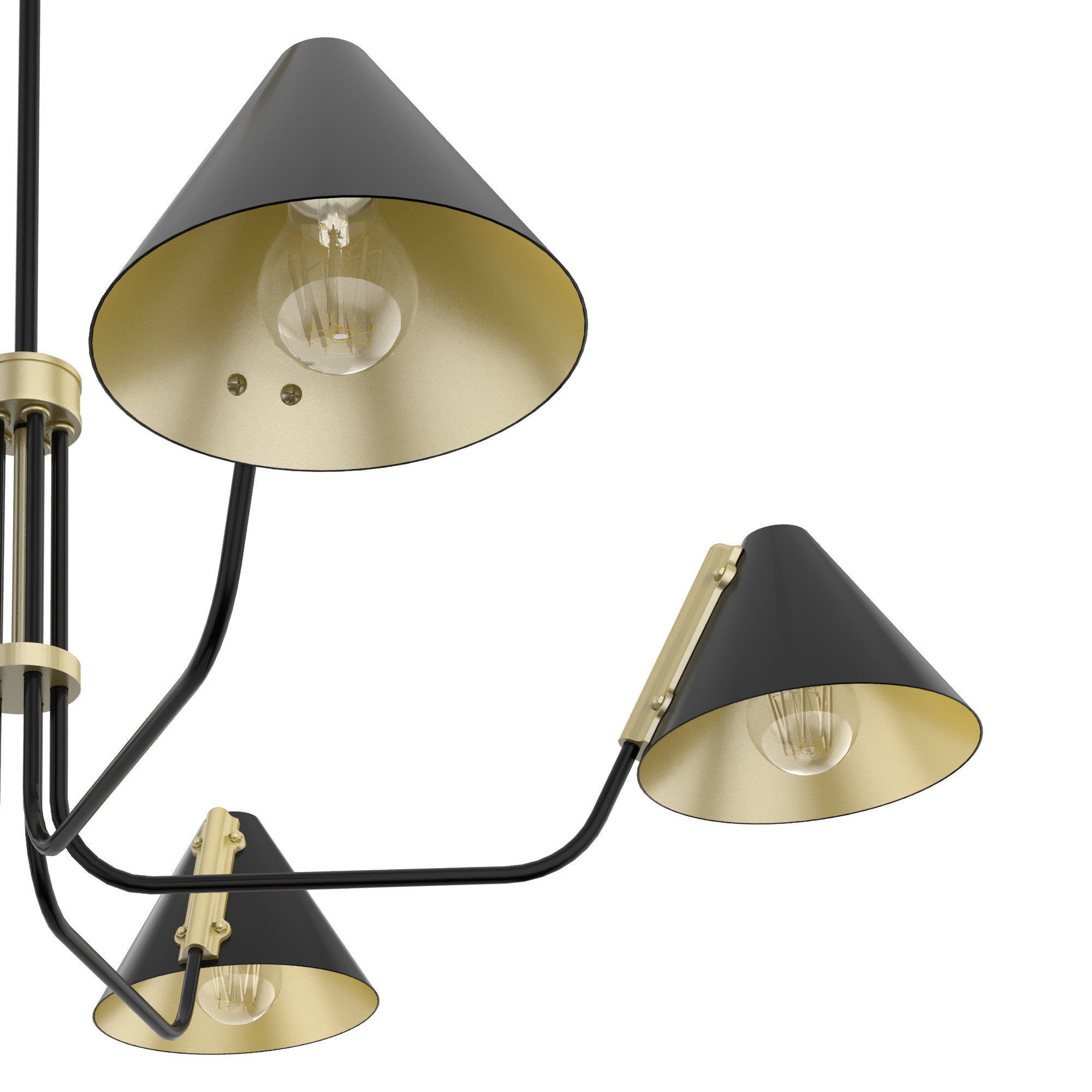 Cucarara Chandelier Métal Noir Industriel Vintage Isle - Neutralighting