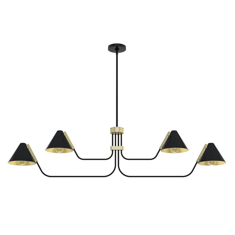 Cucarara Chandelier Métal Noir Industriel Vintage Isle - Neutralighting