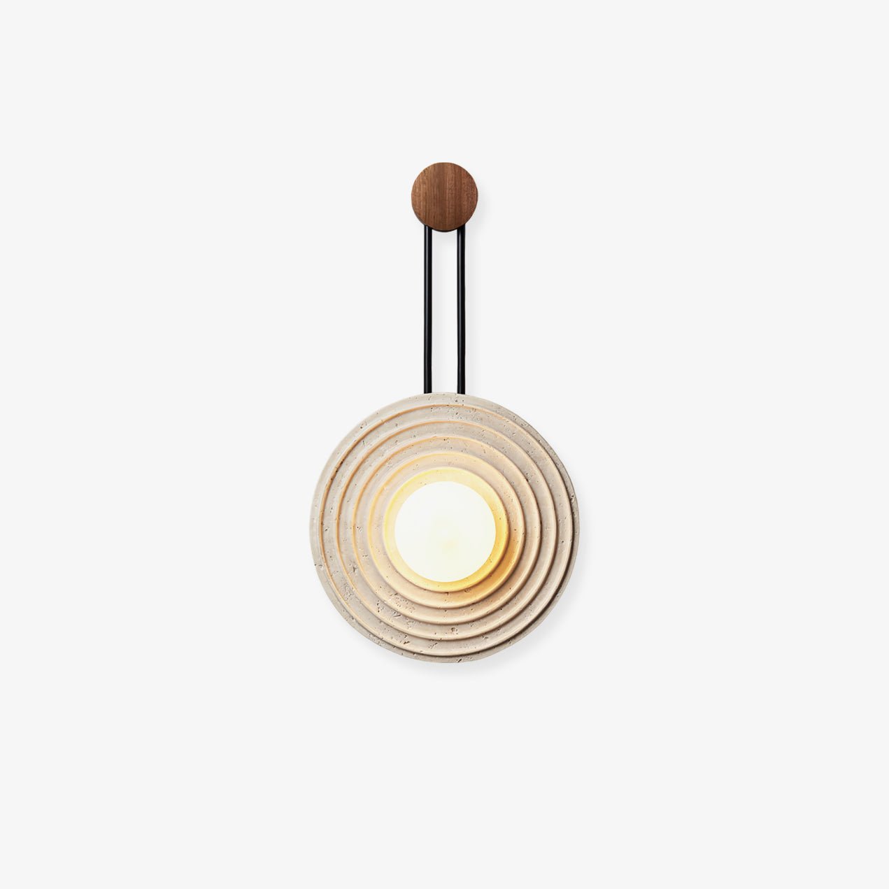 Isoror Applique Murale en Travertin Anneau Spirale - Neutralighting
