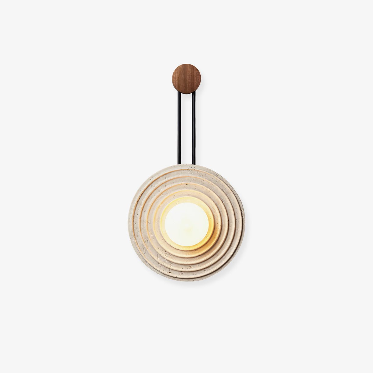 Isoror Applique Murale en Travertin Anneau Spirale - Neutralighting