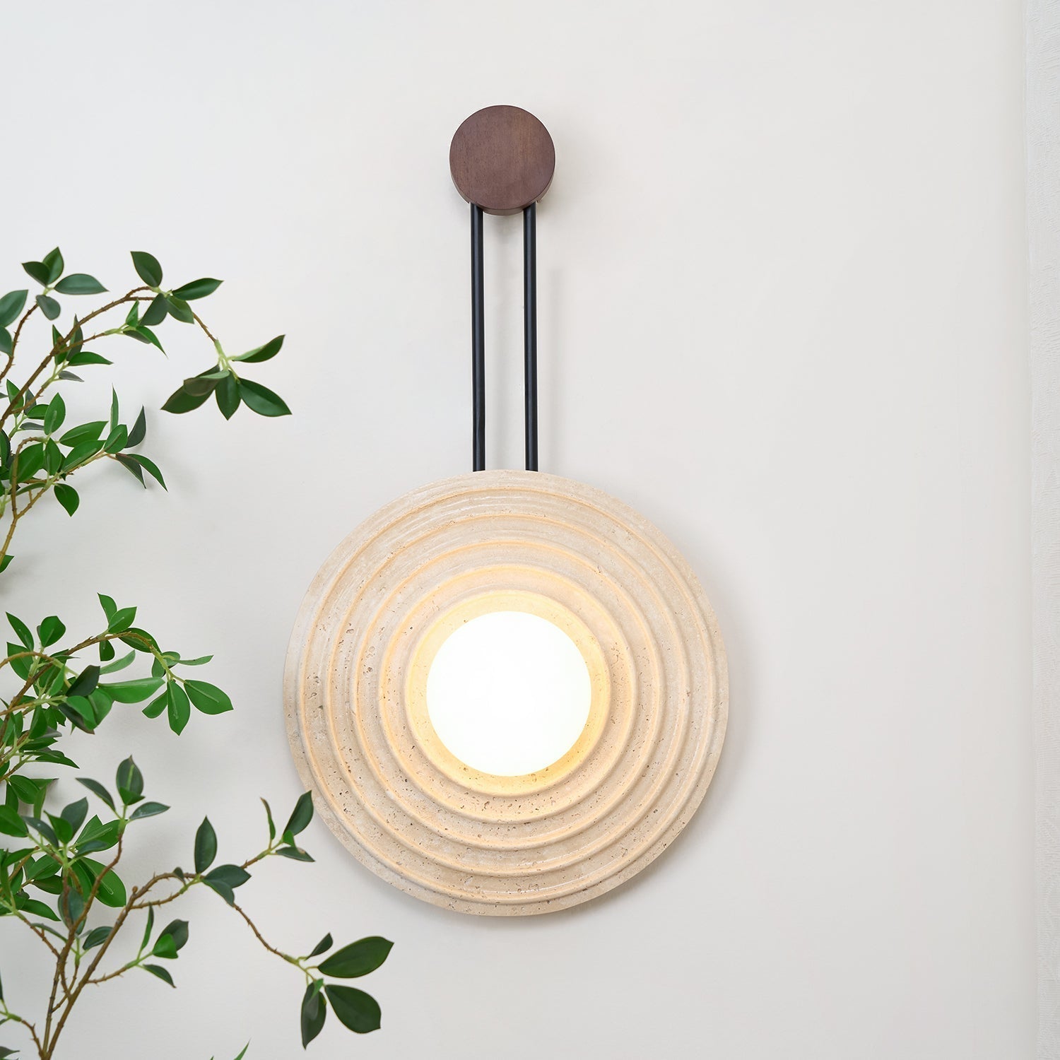 Isoror Applique Murale en Travertin Anneau Spirale - Neutralighting