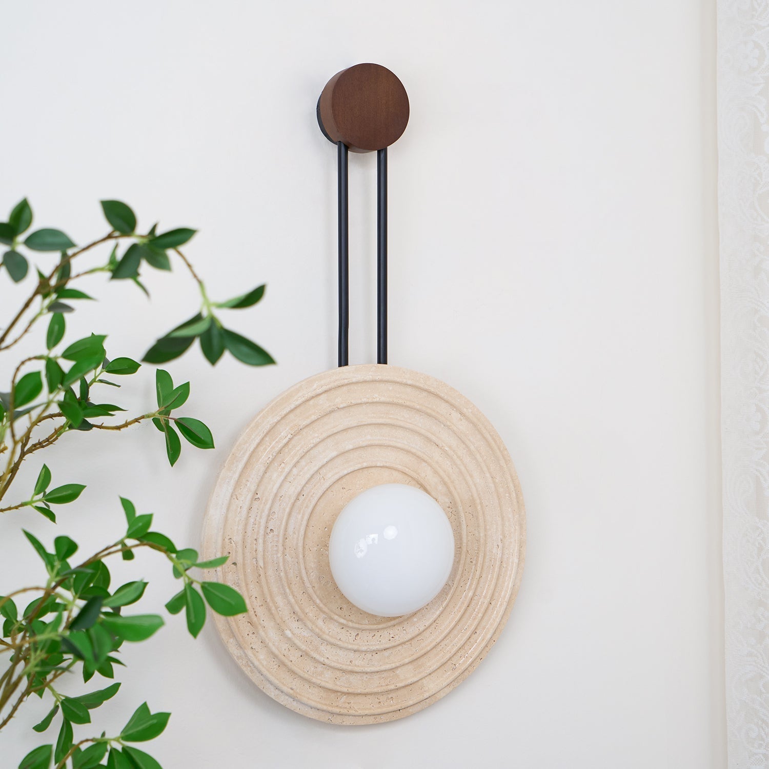 Isoror Applique Murale en Travertin Anneau Spirale - Neutralighting