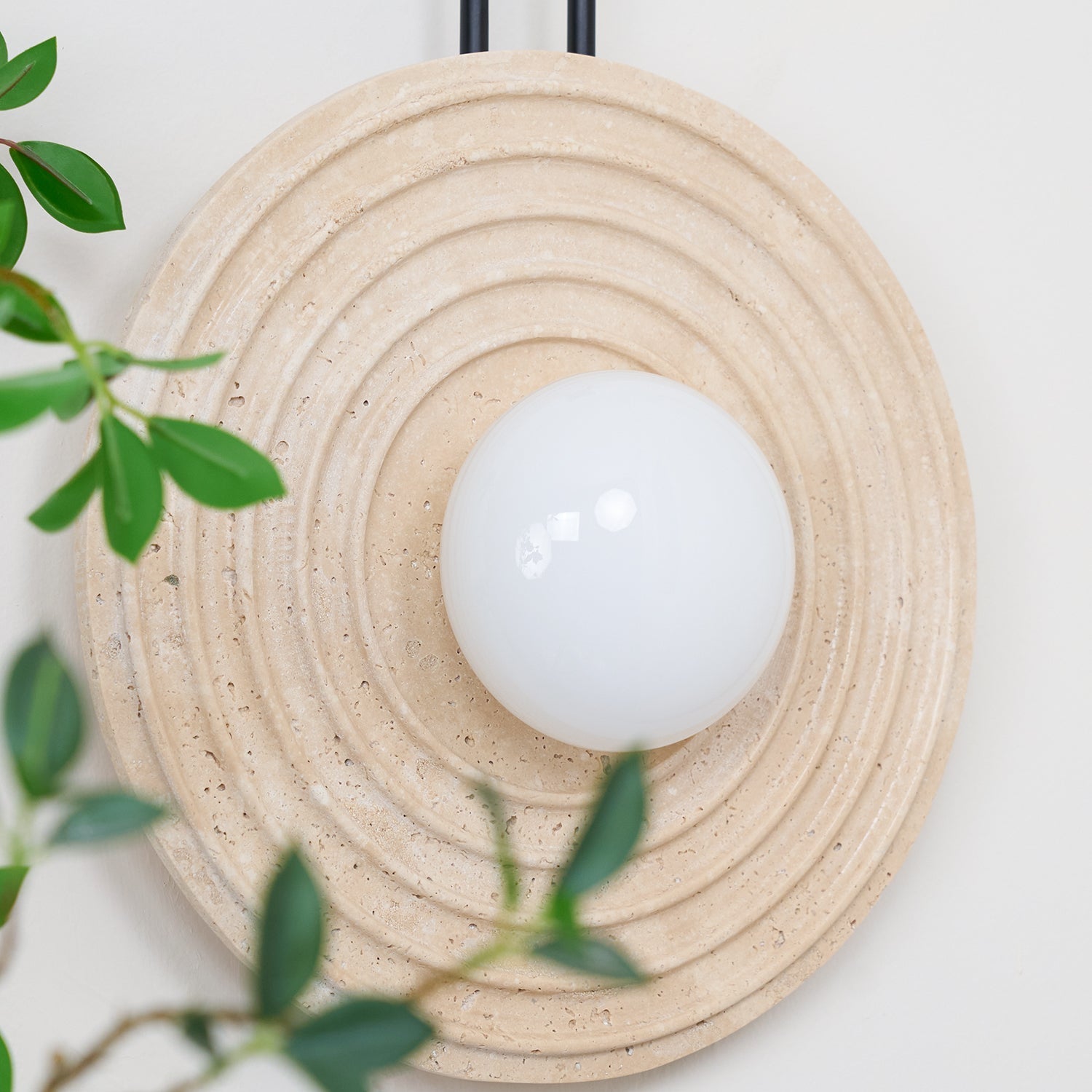 Isoror Applique Murale en Travertin Anneau Spirale - Neutralighting