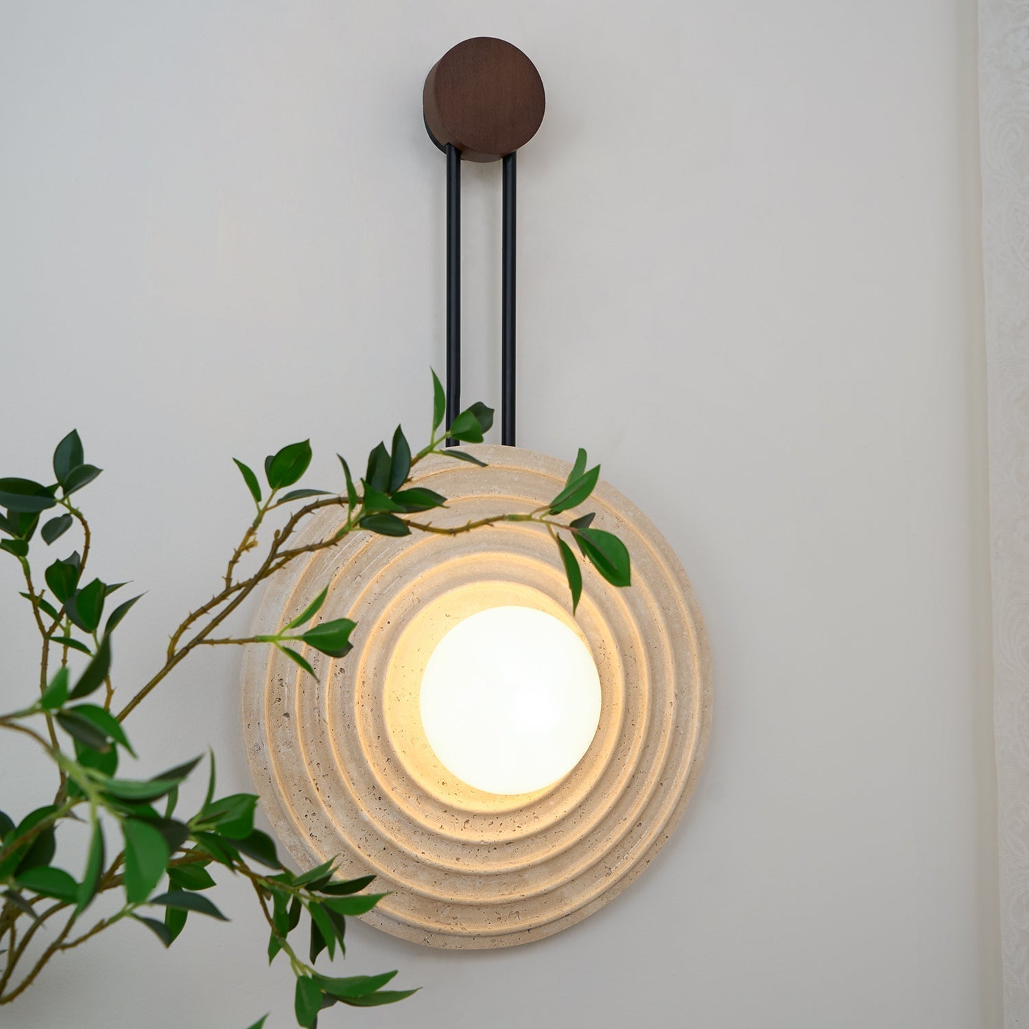 Isoror Applique Murale en Travertin Anneau Spirale - Neutralighting
