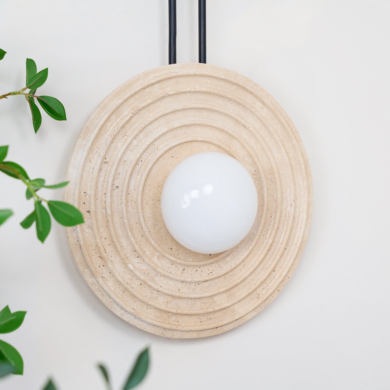 Isoror Applique Murale en Travertin Anneau Spirale - Neutralighting