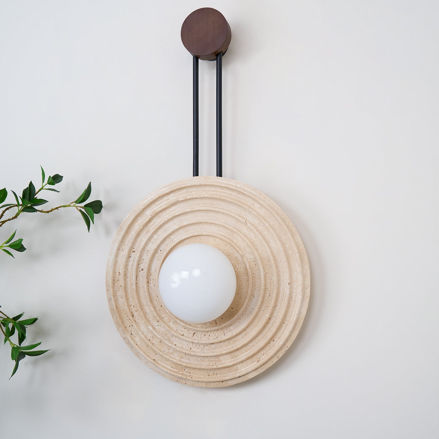 Isoror Applique Murale en Travertin Anneau Spirale - Neutralighting