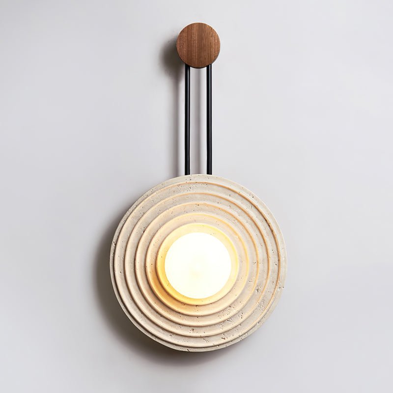 Isoror Applique Murale en Travertin Anneau Spirale - Neutralighting