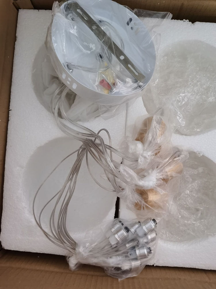 Valentina Suspension Bubble Moderne Métal/Verre Transparent/Étoilé Salon - Neutralighting