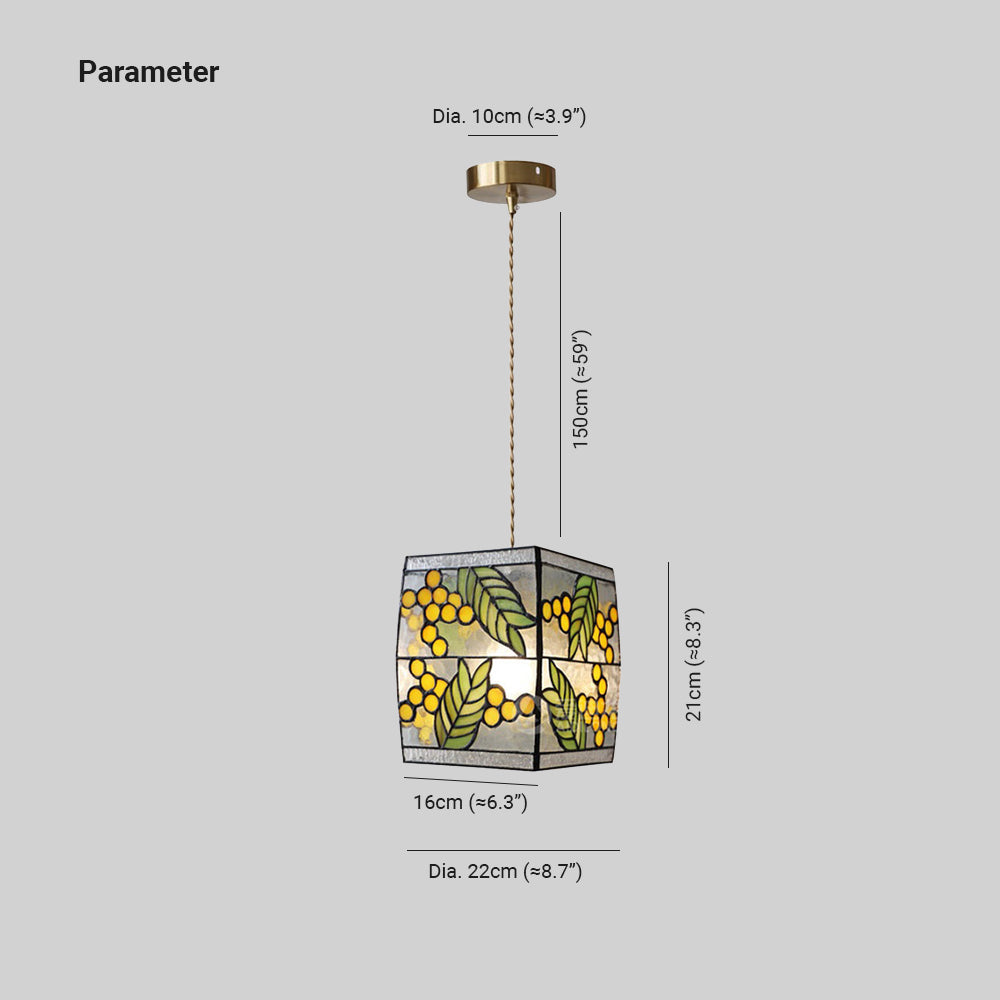 Tiffany Vintage Suspension Verre Salon Chambre à Coucher - Neutralighting
