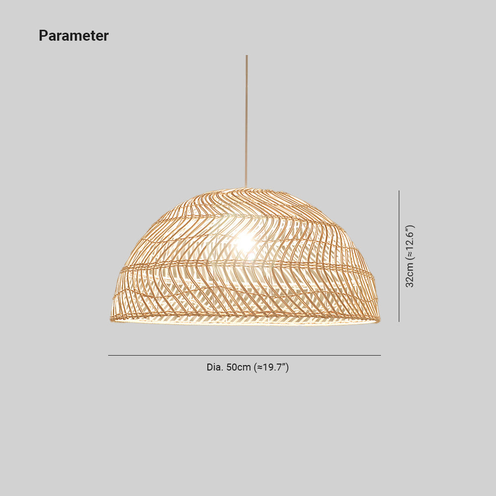 Ritta Retro Rotin/Métal Suspension Chambre à Coucher - Neutralighting