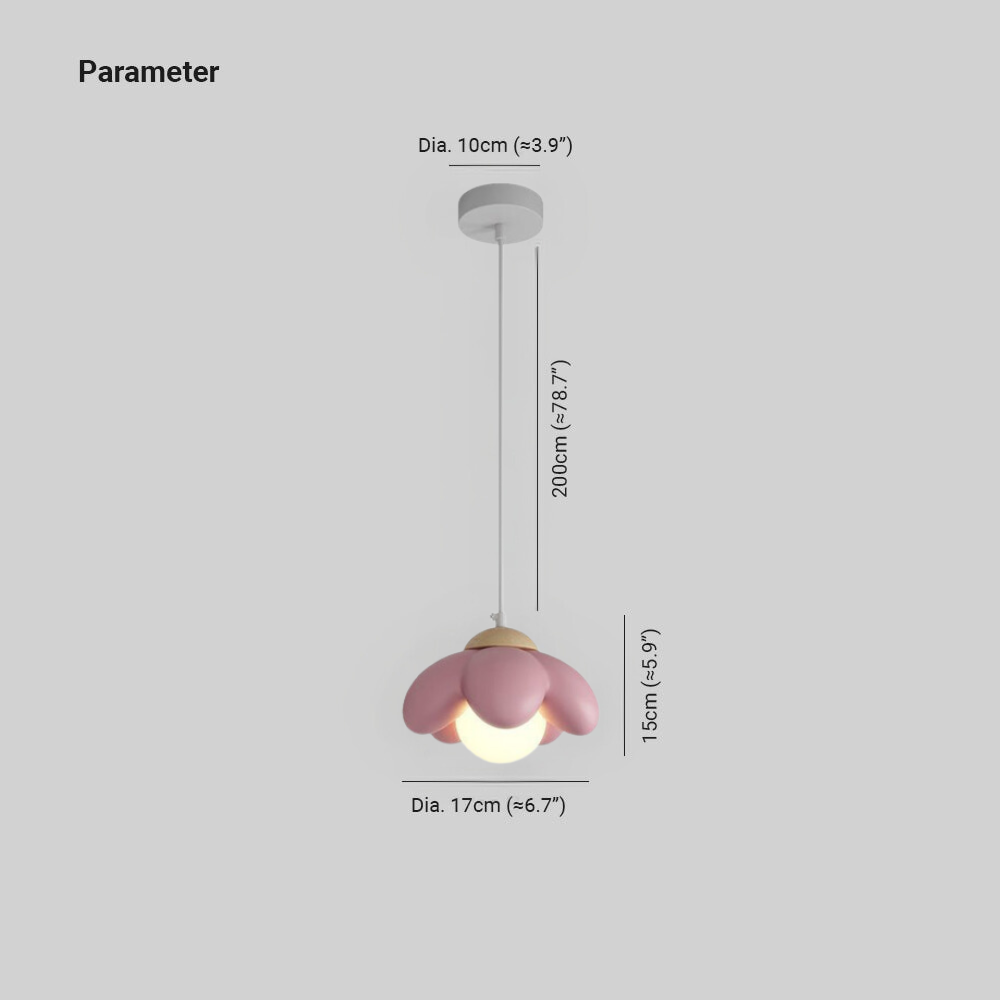 Valentina Moderne Minimaliste Fleurs LED Suspension Chambre à Coucher - Neutralighting