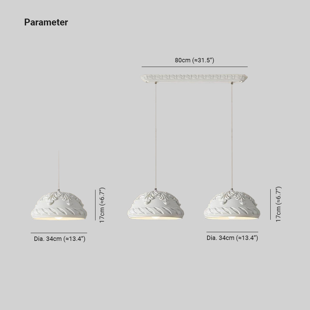 Aria Classique Résine Métal Suspension Salon Chambre à Coucher - Neutralighting