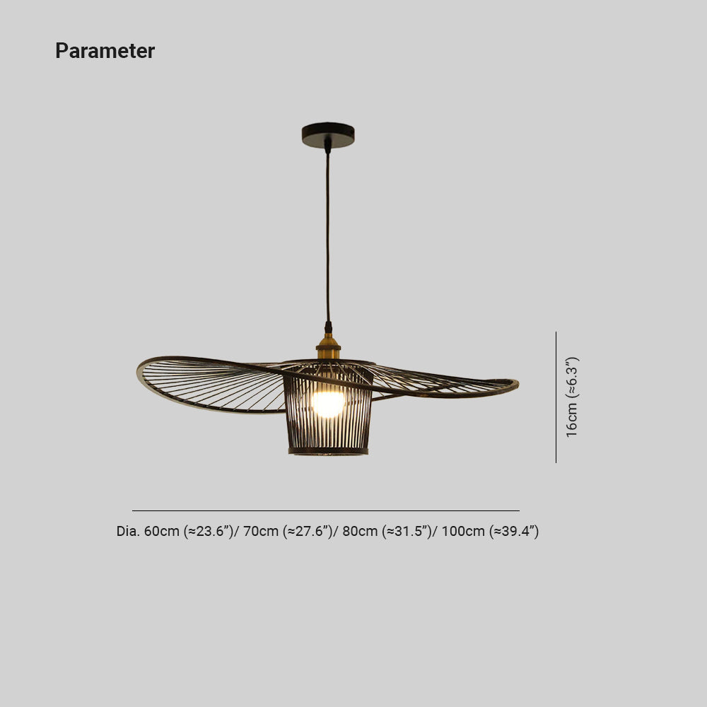 Ritta Moderne LED Suspension Bambou Salon Salle à manger - Neutralighting