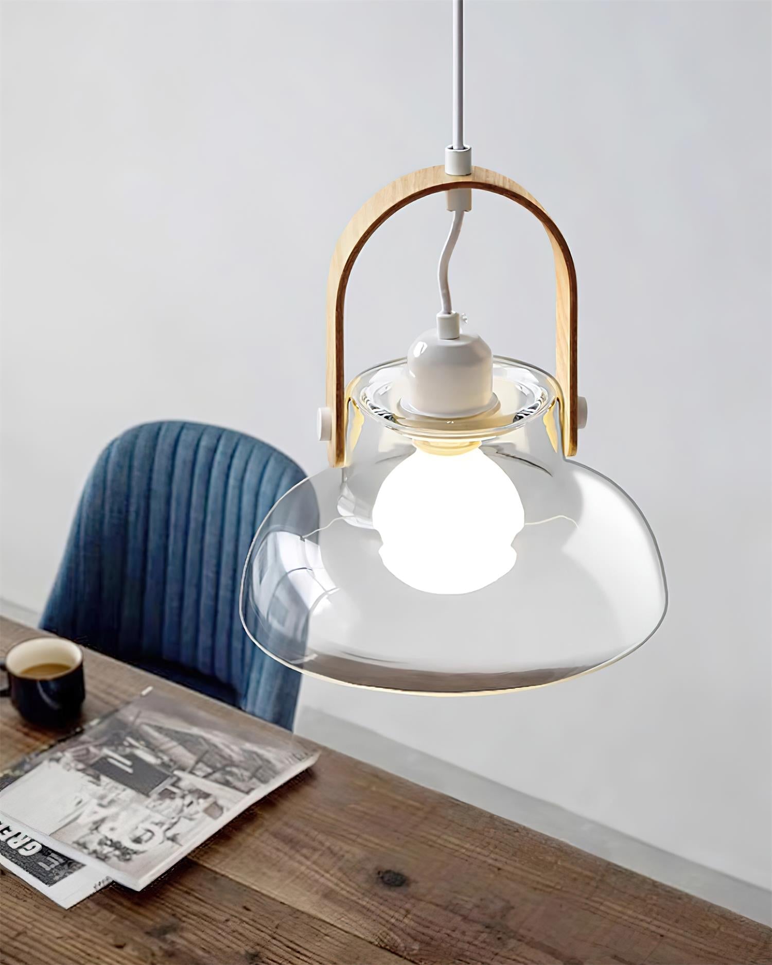 Hailie Suspension Clair Verre Rustique Moderne - Neutralighting
