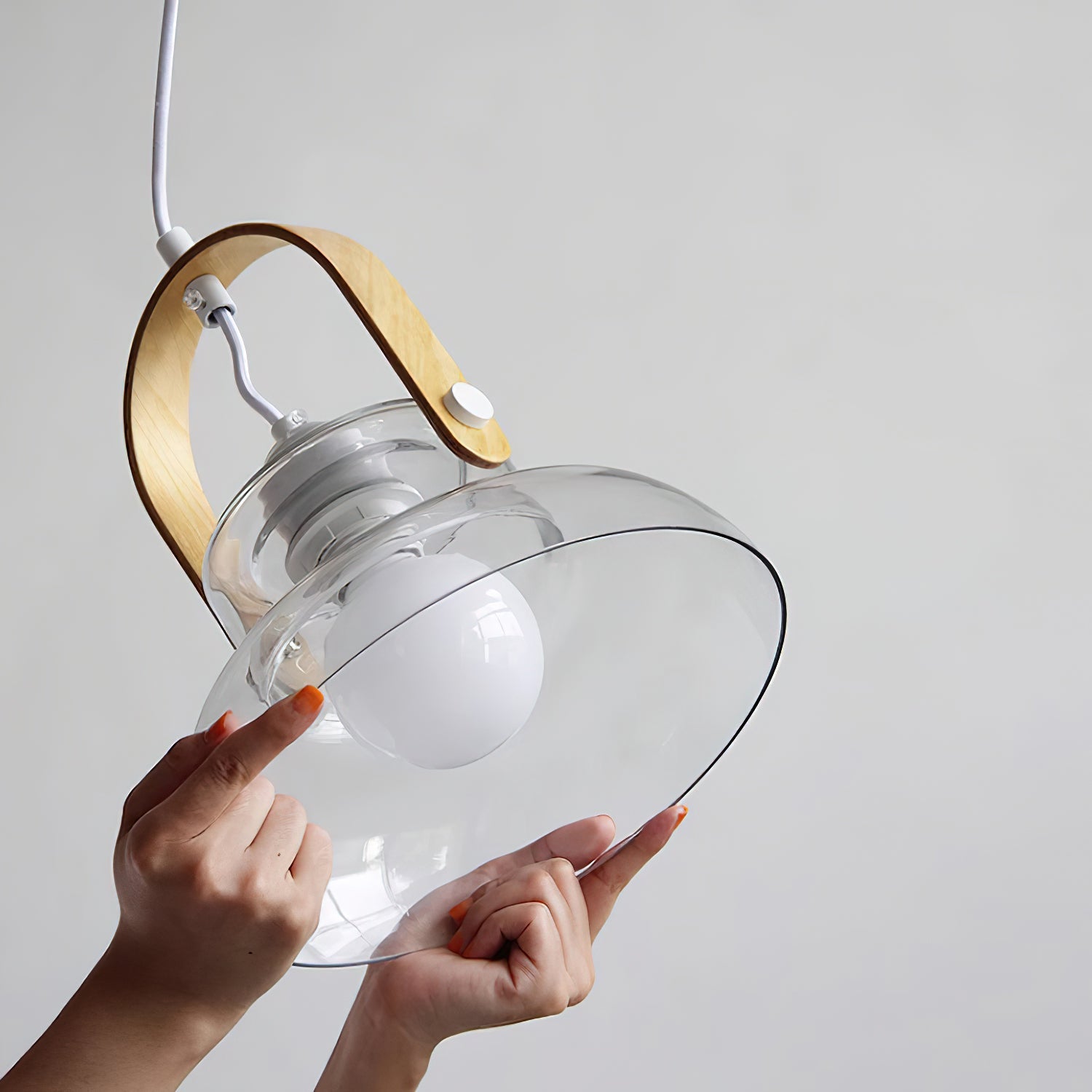Hailie Suspension Clair Verre Rustique Moderne - Neutralighting
