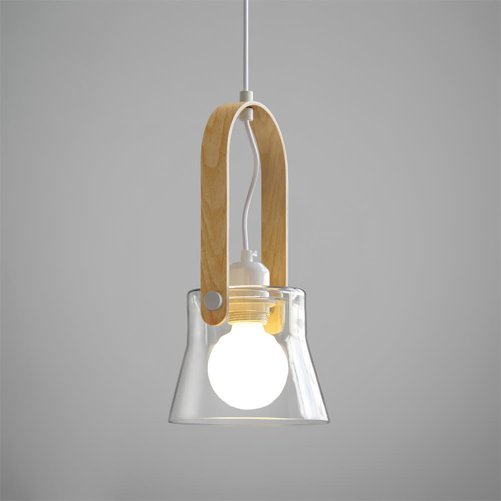 Hailie Suspension Clair Verre Rustique Moderne - Neutralighting