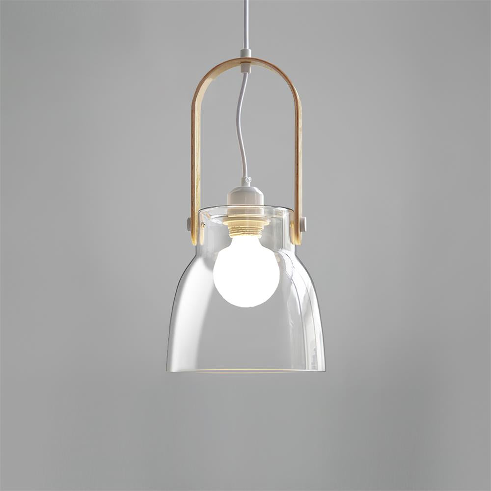 Hailie Suspension Clair Verre Rustique Moderne - Neutralighting