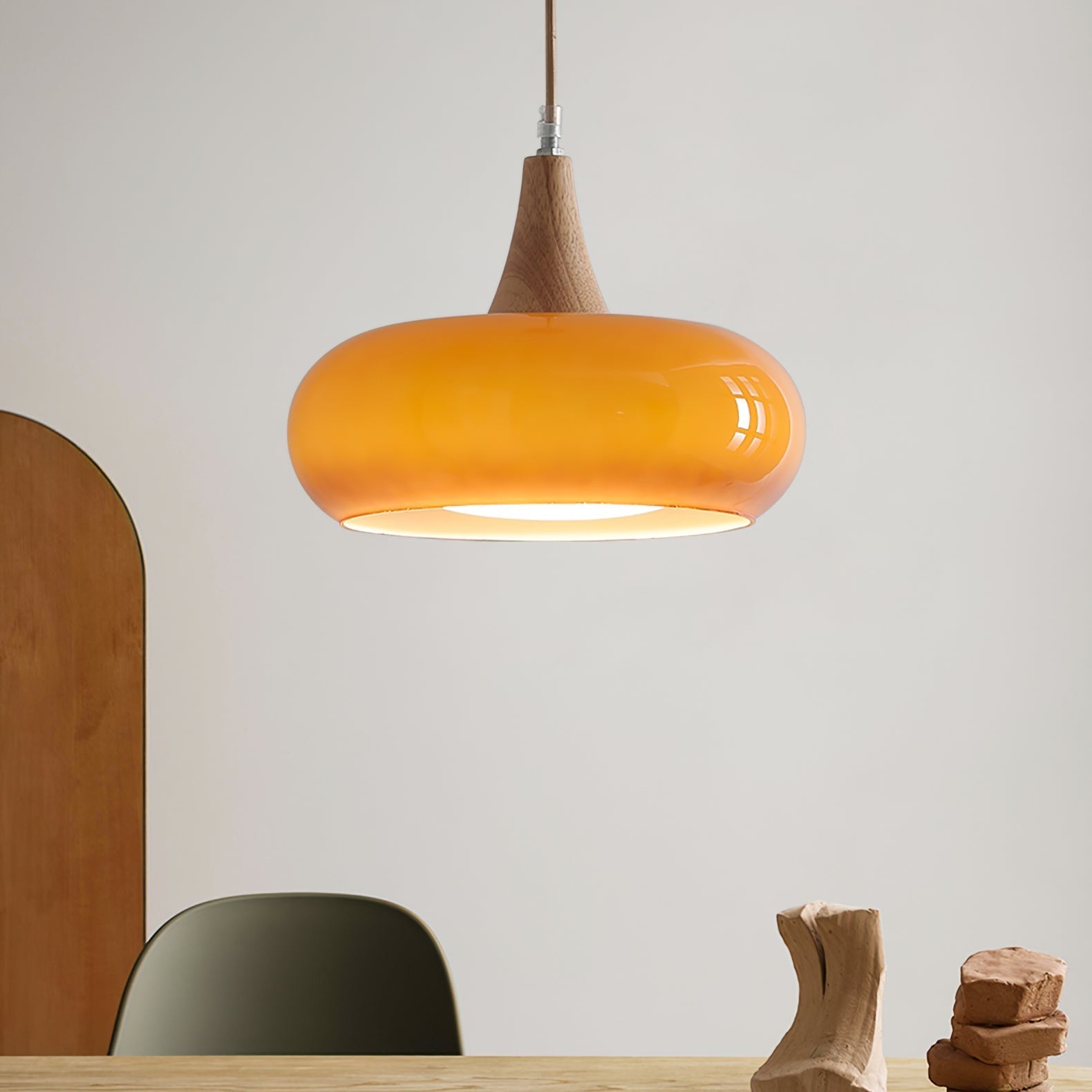 Charlotte Suspension Bois 1/2/3 Lampes