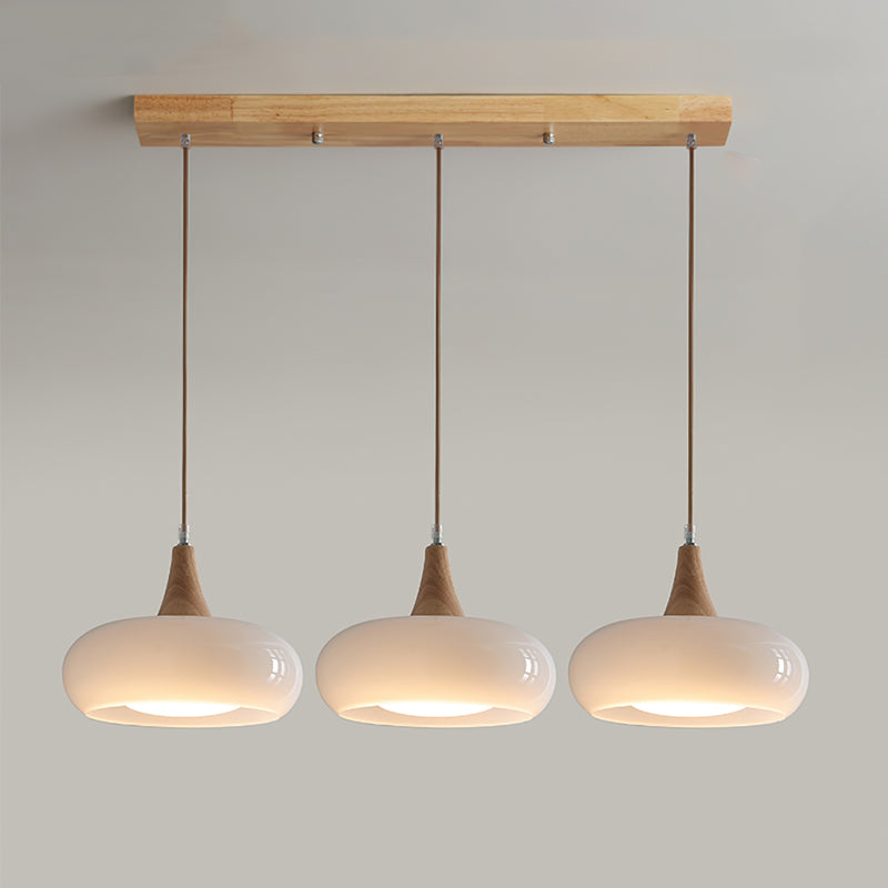 Charlotte Suspension Bois 1/2/3 Lampes