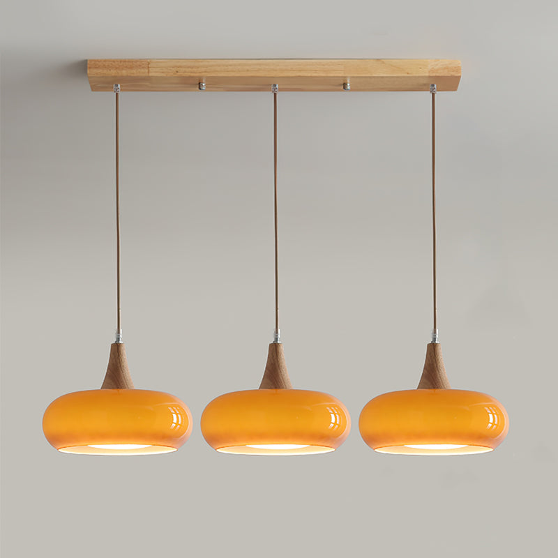Charlotte Suspension Bois 1/2/3 Lampes