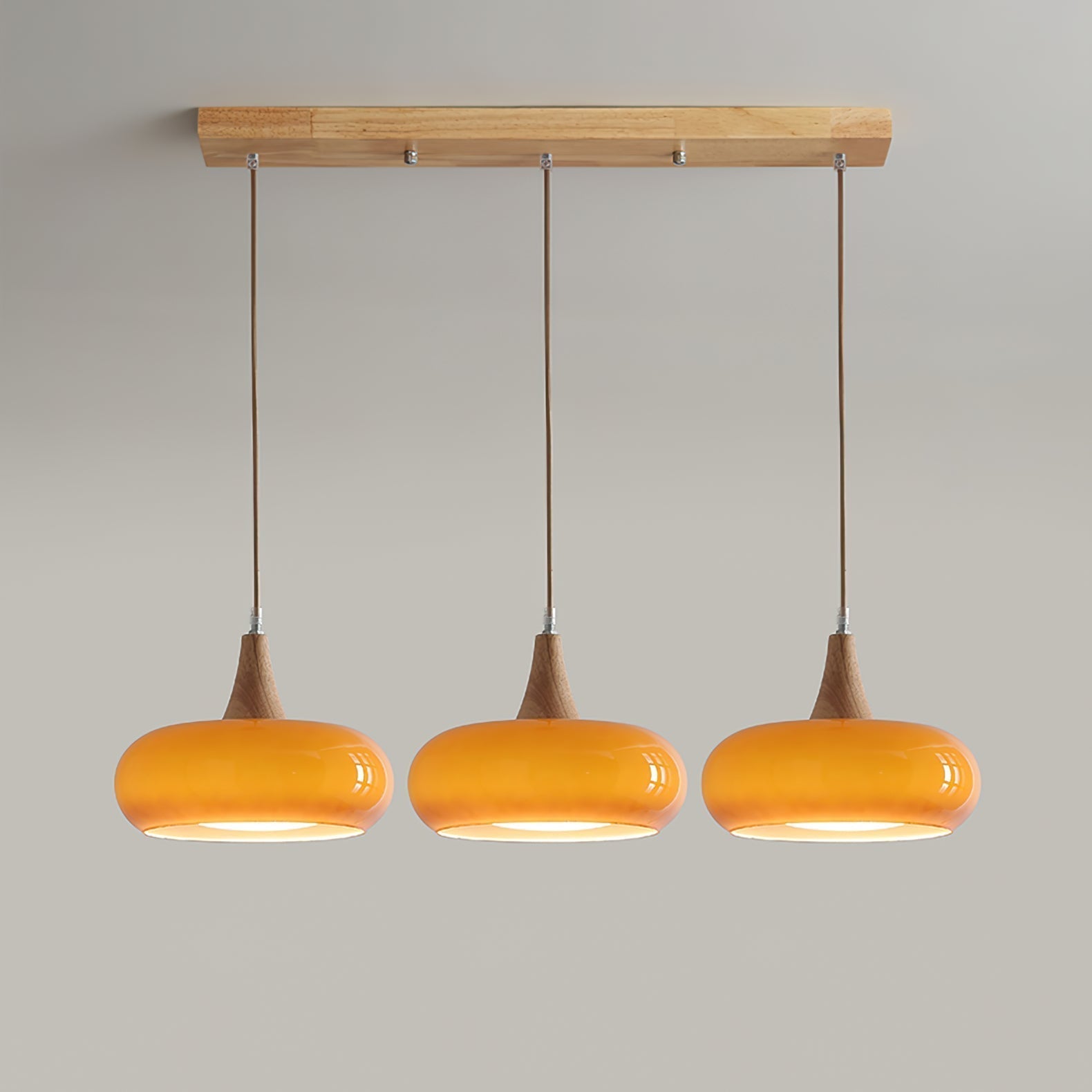 Charlotte Suspension Bois 1/2/3 Lampes