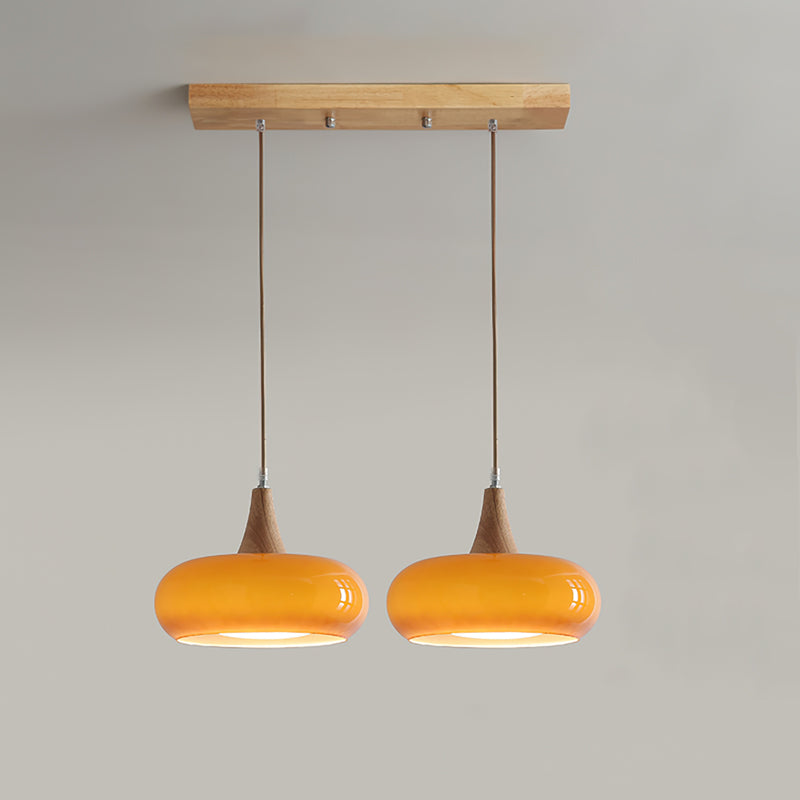 Charlotte Suspension Bois 1/2/3 Lampes