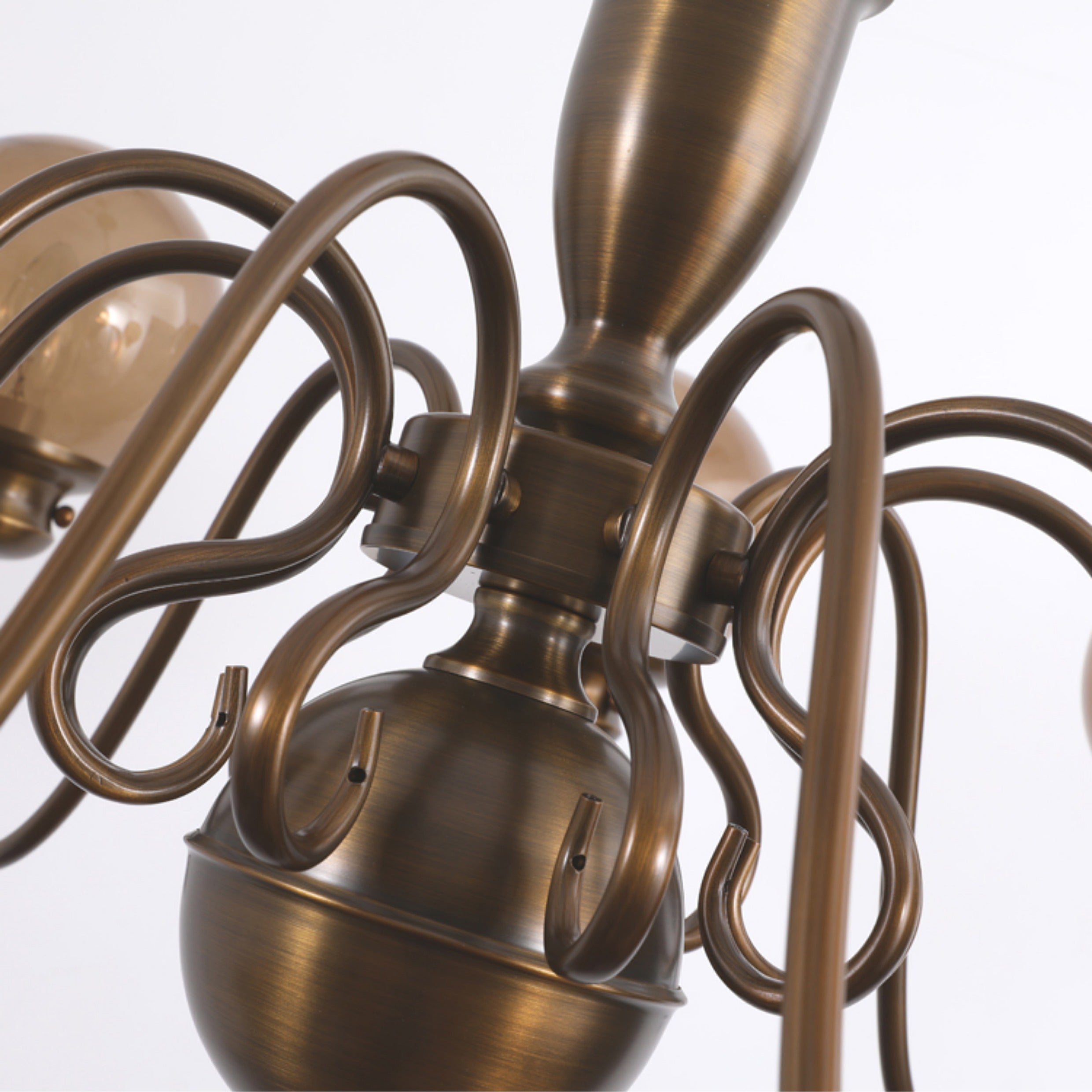 Ciphaen Chandelier Laiton Verre Luxe Postmoderne - Neutralighting