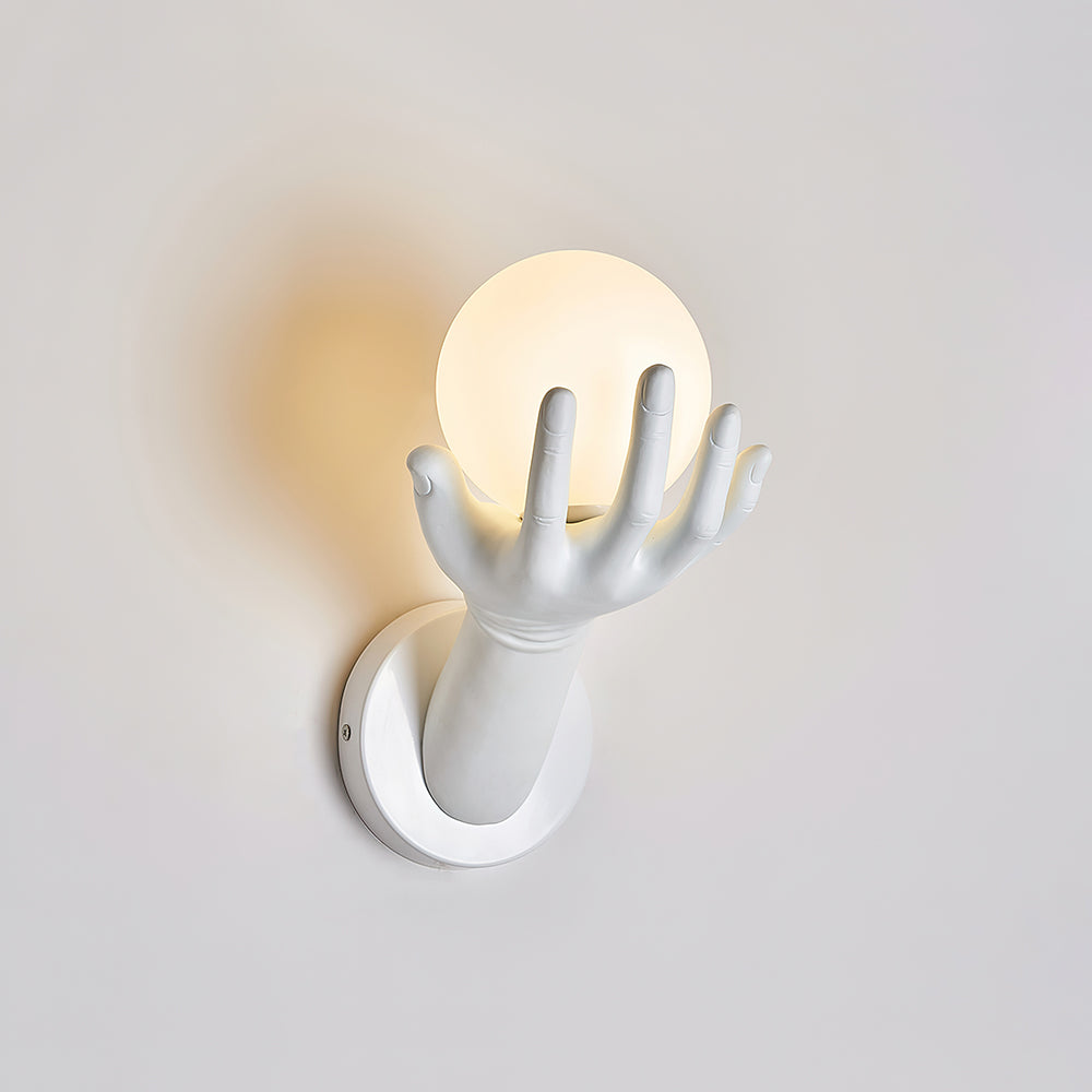 Aura Applique Murale Forme Main Bois - Neutralighting